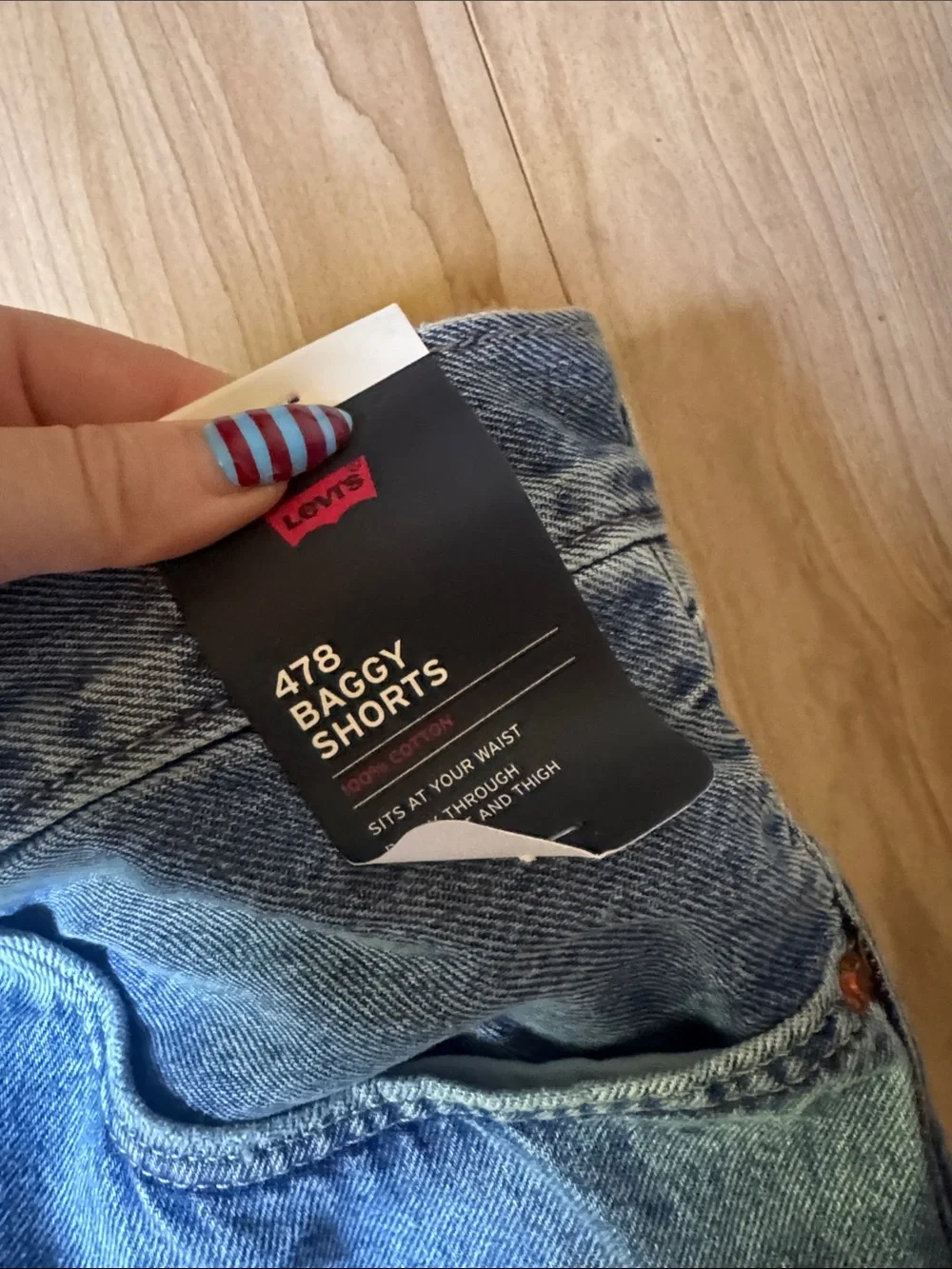 Levi's Classic Blue Denim Jean Shorts